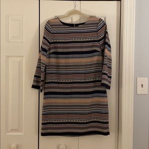 JCrew 3/4 Sleeve Pattern Dress